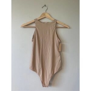 Skims  (B22) Sleeveless Fits Everybody High Neck Bodysuit Women's Clay NWT xs
